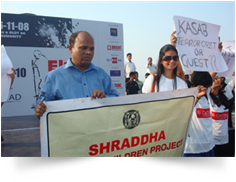 Ek Kadam peace march on 26th November 2010 opp Trident Hotel (1)